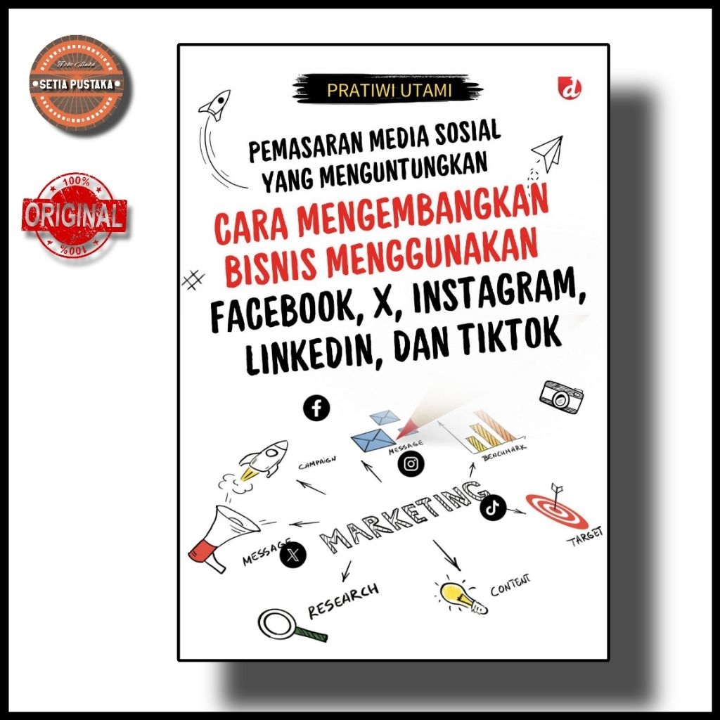 Social Media Marketing Book LuckyYANG; How to Develop Business Using Facebook, X, Instagram, LinkedIn, and TikTok