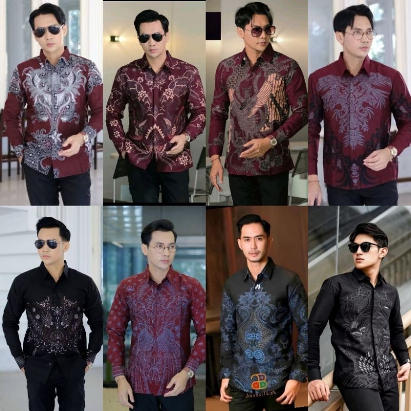 KEMEJA MEN'S LONG-SLEEVED BATIK SHIRT MADE FROM HIGH-QUALITY COOL MATERIAL BATIKSARPEKA