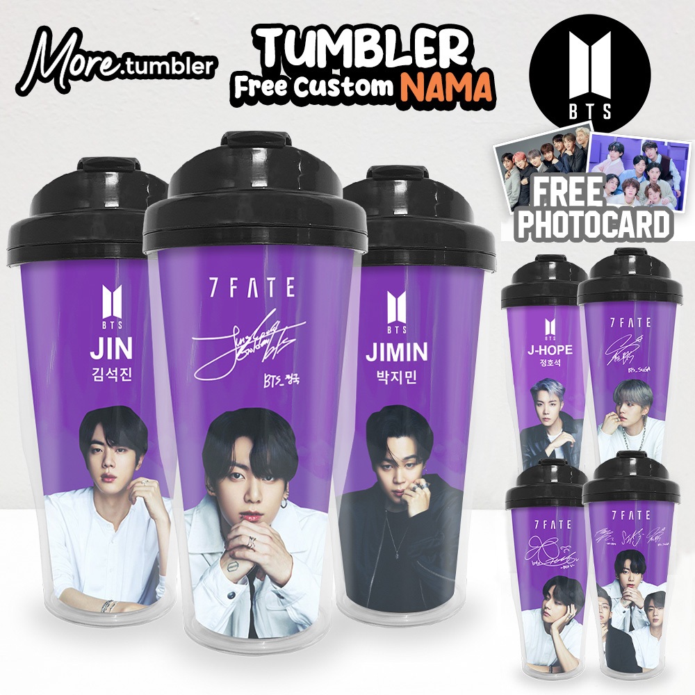BTS 7 Fates Tumbler version 2 - Cheap KPOP Merchandise Drinking Bottle Unofficial Army Jungkook Taehyung Suga Jimin Jin JHope RM / type p