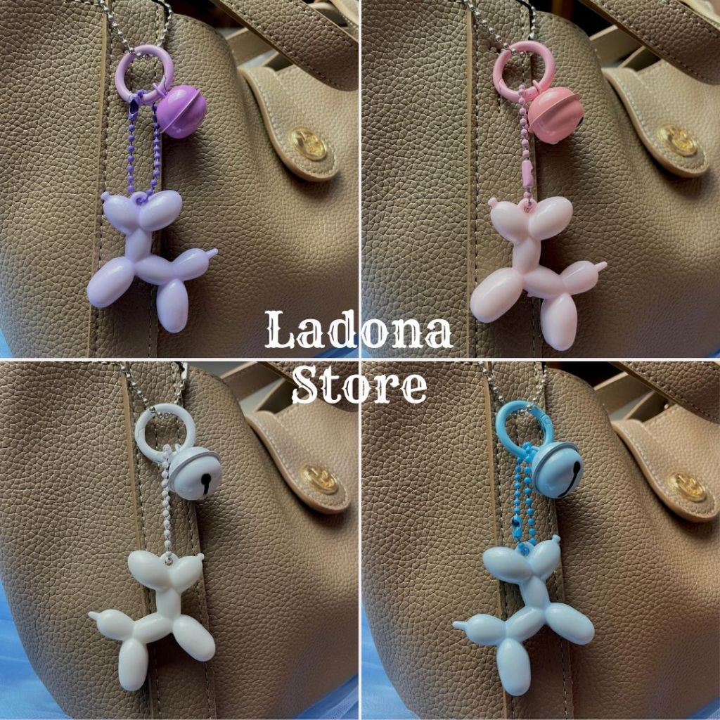 GANTUNGAN Keychain Balloon Bell Puddle Cute Keychain