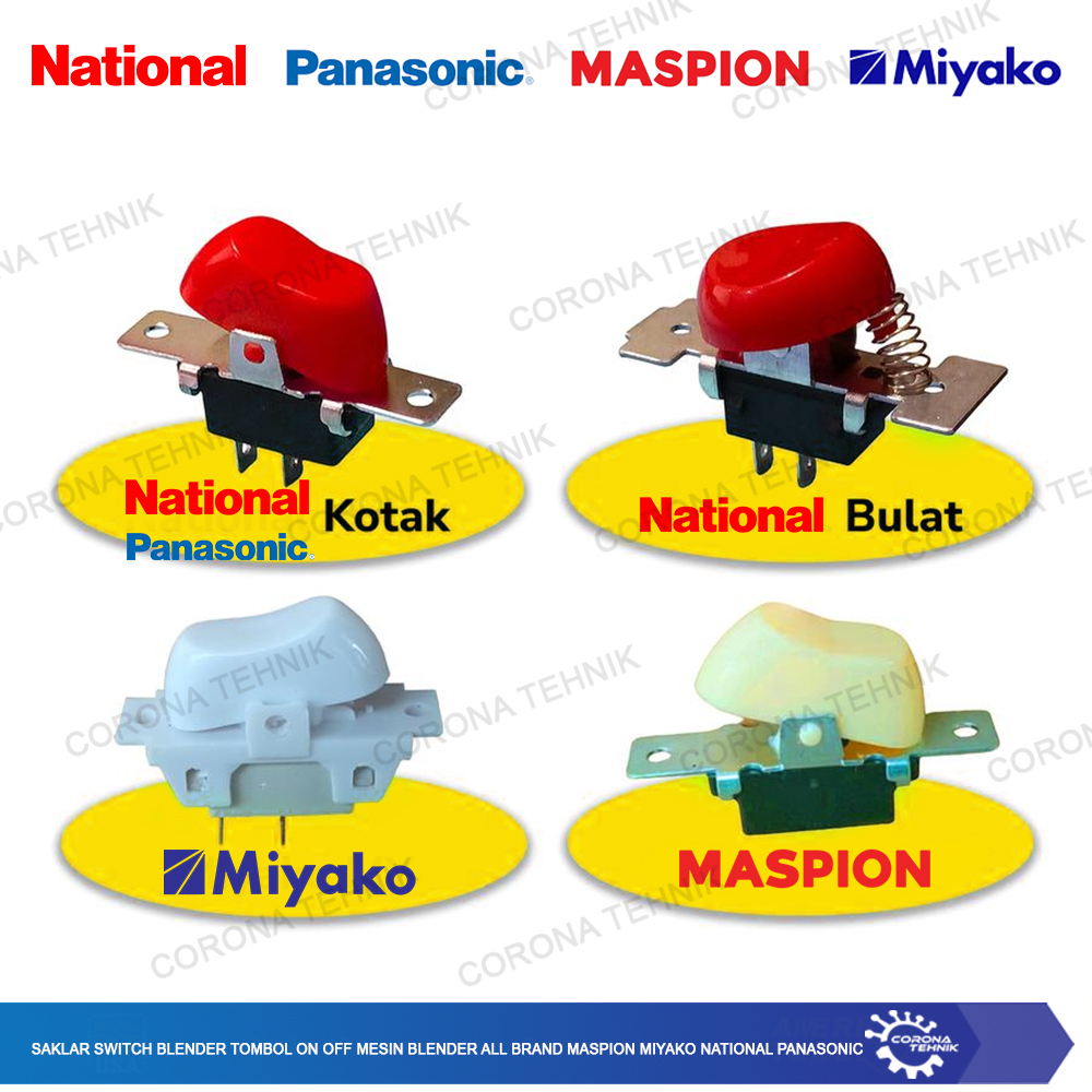 TOMBOL MESIN All Brand Blender Machine Maspion Miyako National Panasonic Blender Switch On Off Button