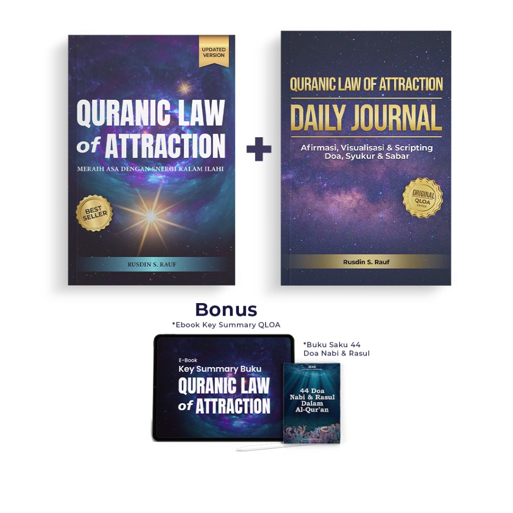 Quranic Law Of Attraction and Daily Journal Scripting, Affirmations, Visualization Of the Sky Path - Islamic Religious Books Prayer and Zikr Book