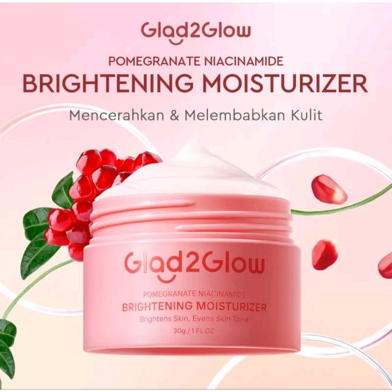 Glad2Glow Pomegranate 5% Niacinamide Moisturizer (30g)