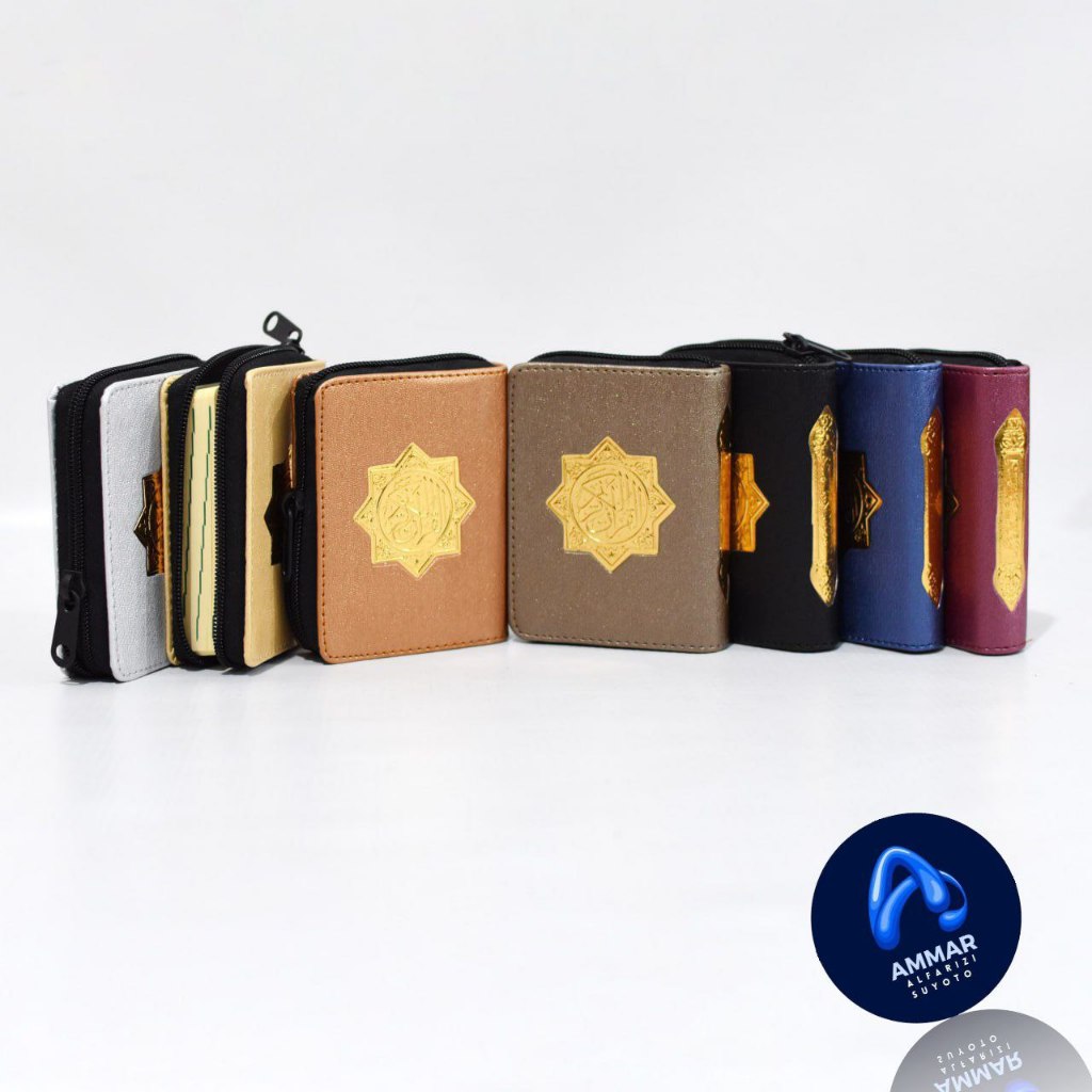 AL QURAN HALIM WAFA A7 REST 43.000 Pengen baca Al-Qur’an setiap waktu tapi suka repot bawa Al-Qur’annya?? Nyari Al-Qur’an yang ukurannya pas di kantong?? Sepertinya Anda perlu coba Al-Qur’an satu ini, Al-Qur’an Al-Wafa Tsumun Resleting Beratnya han