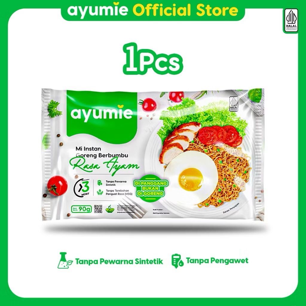 Ayumie Healthy Noodles - Chicken Flavor Instant Fried Noodles 1 Pack 90 G