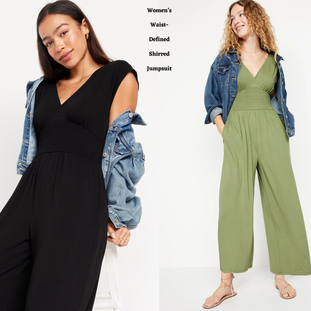 Jumpsuit Sleeveless StretchWanita (ODN625 SHIRRED JUMP)