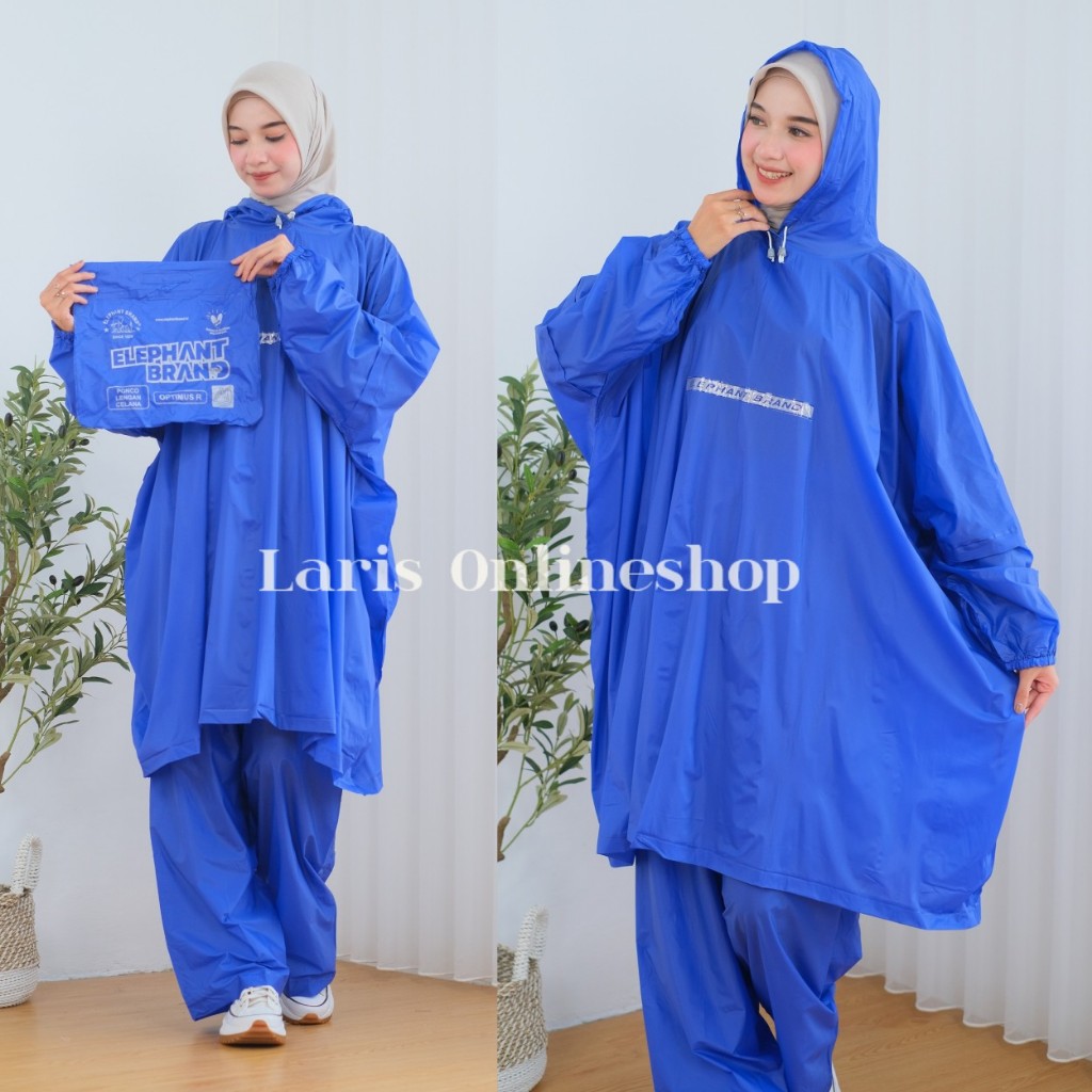 Optimus Elephant Brand Poncho Raincoat with Sleeves and Pants Modern Ibex Poncho Raincoat with Sleeves and Pants