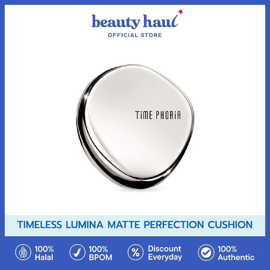 TIMEPHORIA Timeless Lumina Matte Cushion | Full Coverage | Oil Control | Light | Long-Lasting