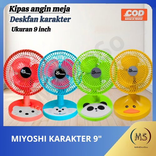 9INCH CHARACTER TABLE FAN MIYOSHI 9INCH SNI CHARACTER TABLE FAN