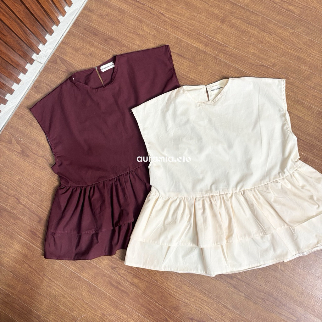 BIANCA VEST INNER STRIP SLEEVELESS WOMEN'S RUFFLE TOP