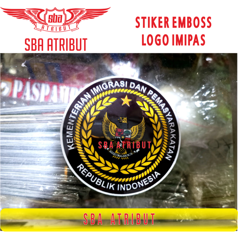 IMIPAS LOGO STICKER | MINISTRY OF EDUCATION EMBOSSED STICKER | IMMIGRATION OF COMMUNITY SERVICE