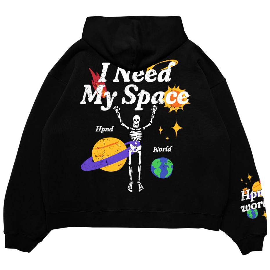 HPND - Original Basic Unknown Planet Fleece Boxy Fit Hoodie Sweater Limited Edition