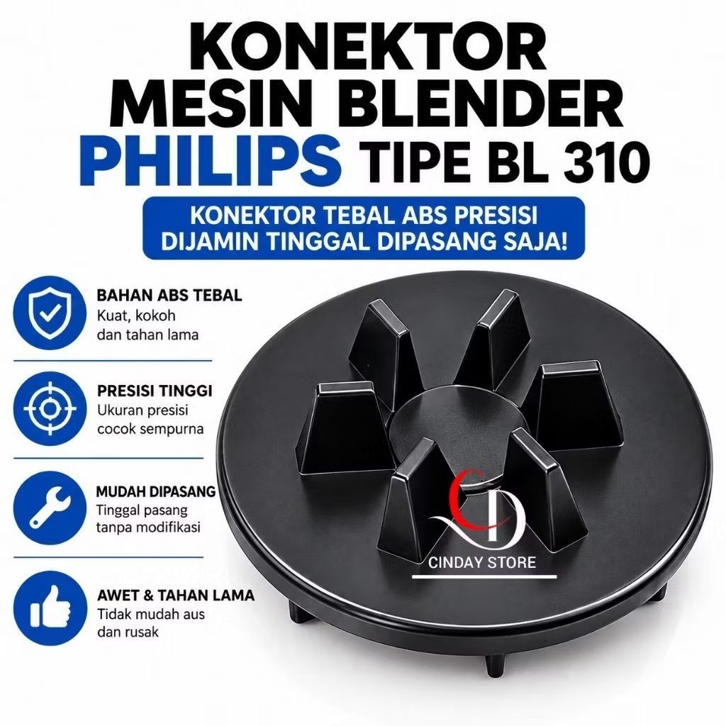 MESIN PHILIPS BLENDER MACHINE CONNECTOR TYPE BL-310