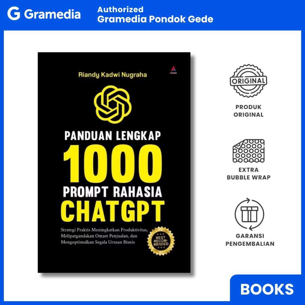 Gramedia Pondok Gede - Complete Guide to 1000 Secrets ChatGPT