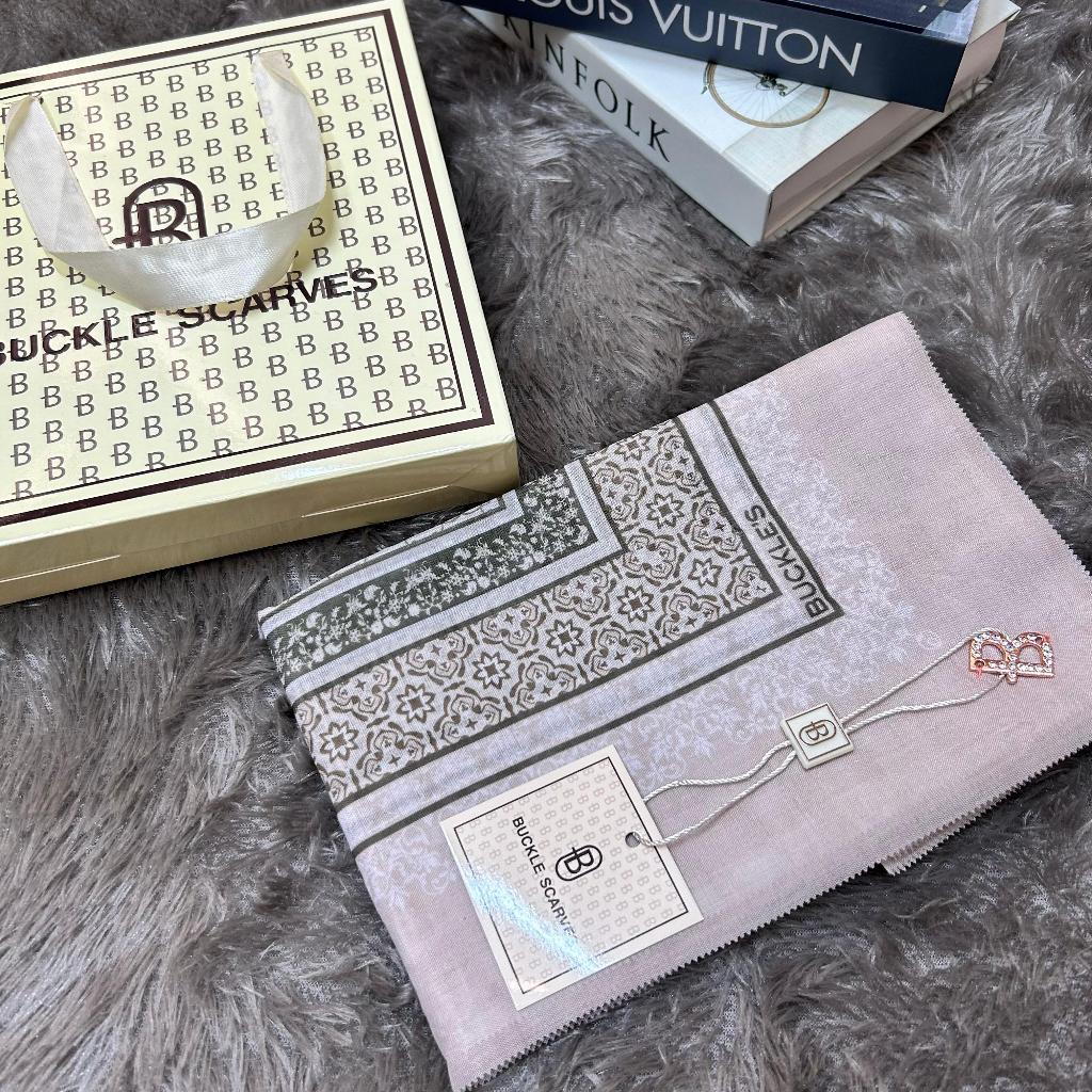ORIGINAL Square Buckle Scarves Square Hijab || Premium Patterned Square Hijab