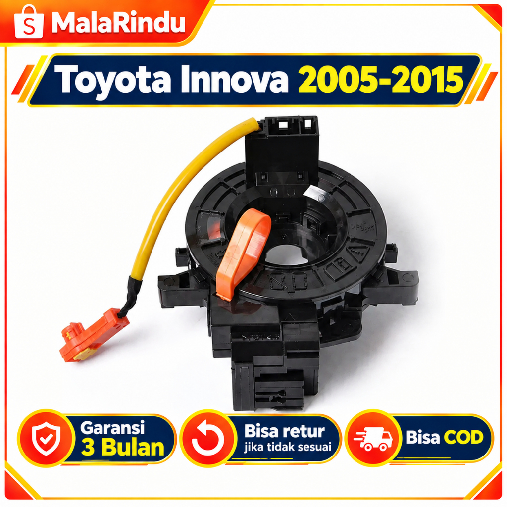 TOYOTA Spiral Cable InnovaTOYOTA Flexible Horn Cable Inova 2005 2006 2007 2008 2009 2010 2011 2012 2013 2014 2015 horn kereta