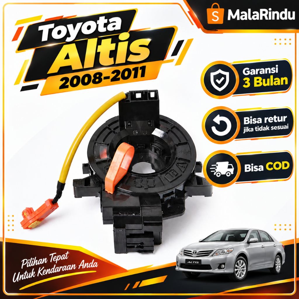TOYOTA Horn Spiral Cable Altis Flexible Horn Altis 2008 2009 2010 2011 2012 2013 horn kereta