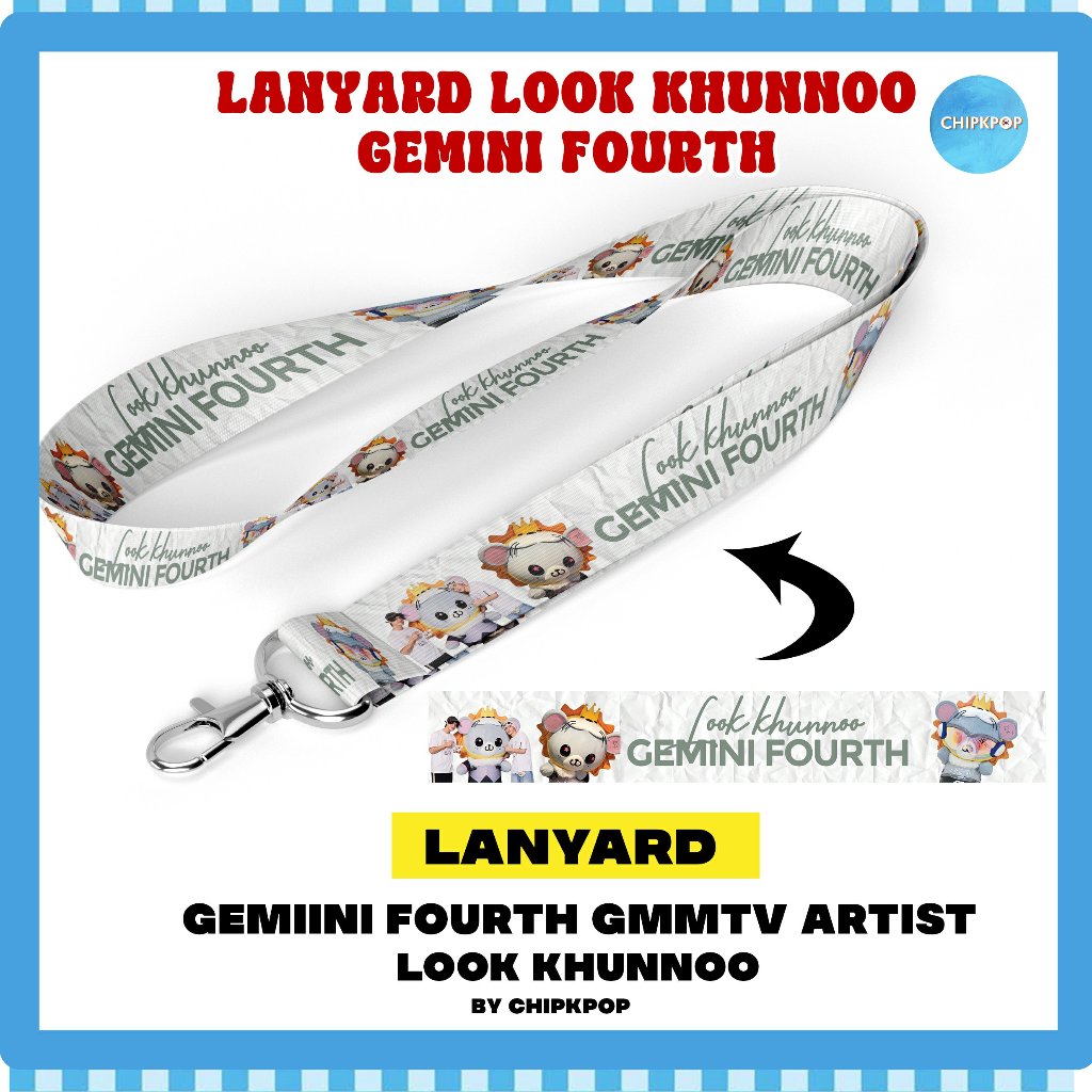 LANYARD LOOK KHUNNOO GMMTV MASCOT THAILAND I BL THAILAND I GEMINI FOURTH | GMMTV THAILAND I THAILANDmerchandise I THAILAND ARTIST I PHOTOCARD LOOK KHUNNOO GEMINI FOURTH GMMTV I PHOTOCARD GMMTV I PC GMMTV I MERCH LOOK KHUNNOO MASCOT GMMTV THAILAND