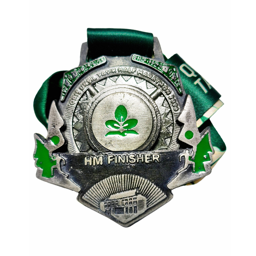 QRIS UTHM Unsil Tasik 2026 Running Event Finisher Medal - HM Half Marathon 21K