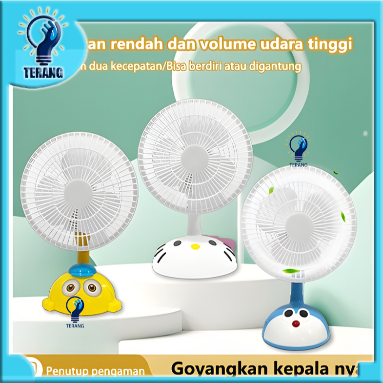2 in 1 Character Table Fan Character Table Fan Desk Fan Wall Desk Wall Fan 30W Kipas Meja Kipas Dinding Kipas Angin