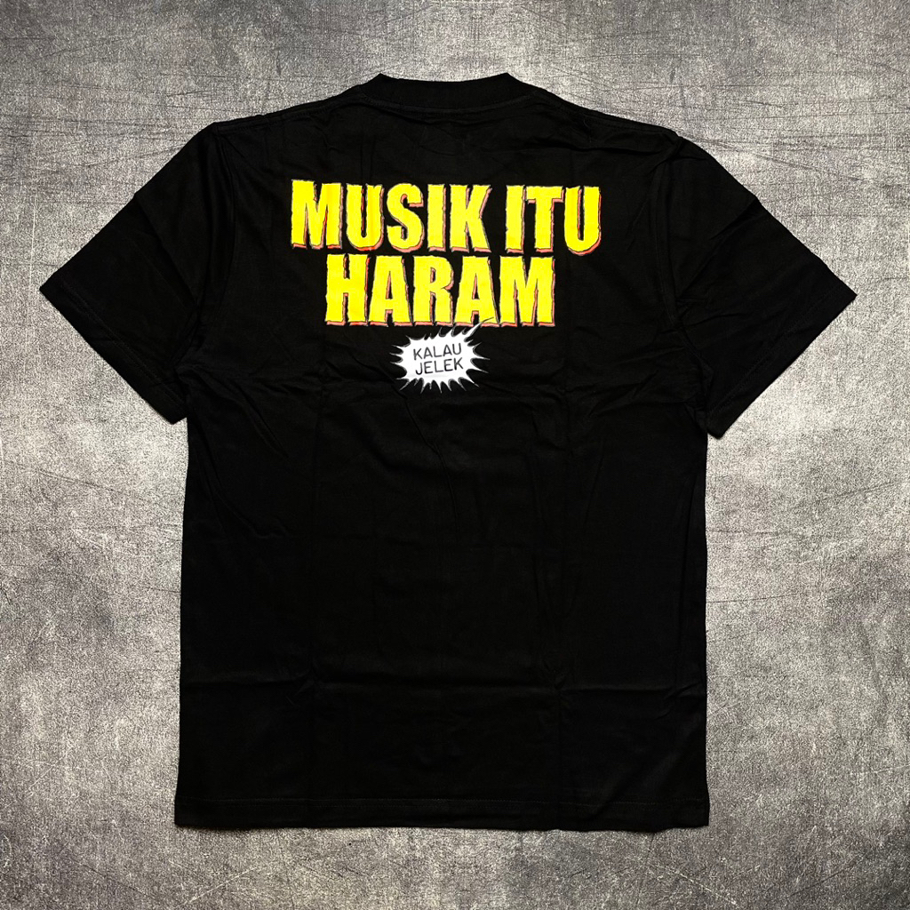 SOLEH SOLIHUN T-shirt - MUSIC IS HARAM, IF YOU'LL, Official Merchandise Baju T Shirt Lelaki T Shirt Lelaki