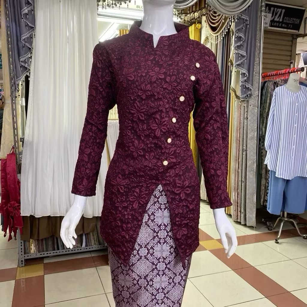 FUKURO JANGGAN KEBAYA SET, SPAN SKIRT BOTTOM, SONGKET/, GRADUATION KEBAYA SET / PROPOSAL KEBAYA SET / KEBAYA SET WEDDING KEBAYA SET