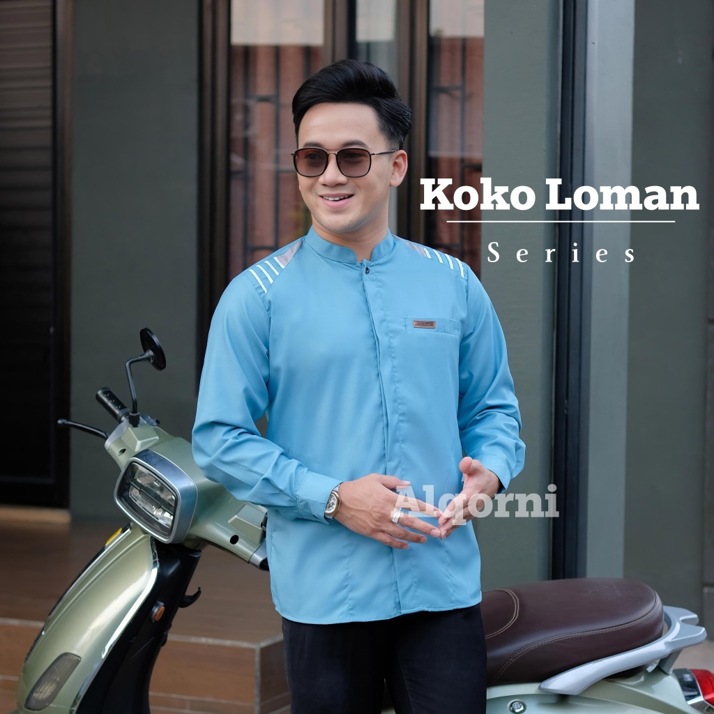 KATUN Shirt Plain Whitekoko for Adult Men, Long Sleeves, Premium Toyobo Cotton Material, Cool and Comfortable to Wear