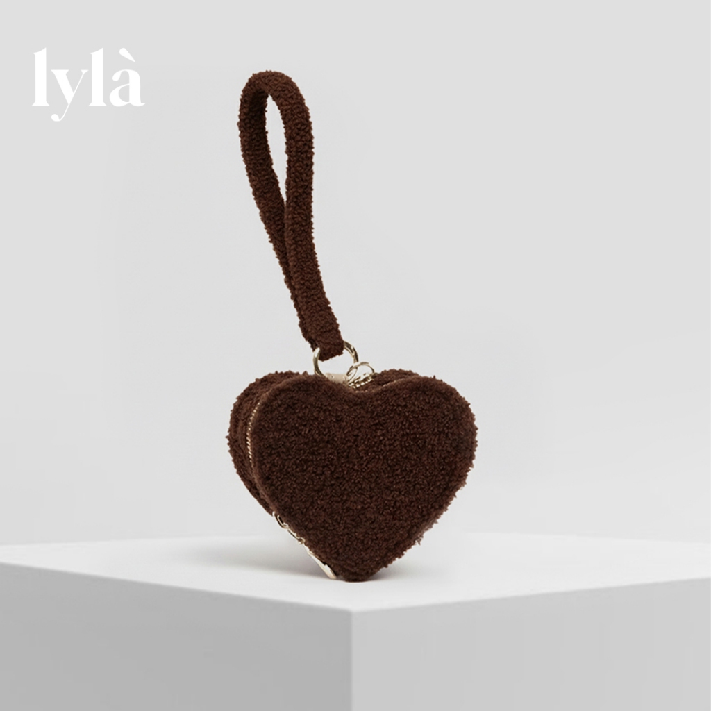 Lyla - Esme Wristlet Pouch (Brownie Plush) Coin Purse TWS Earbuds Women's/ Case Brown Women's/