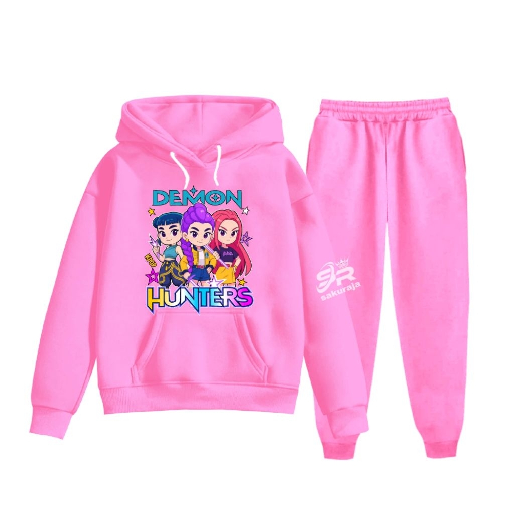 Children's hoodie set with KPop demon Hunters character motif,/ age 3-17 years