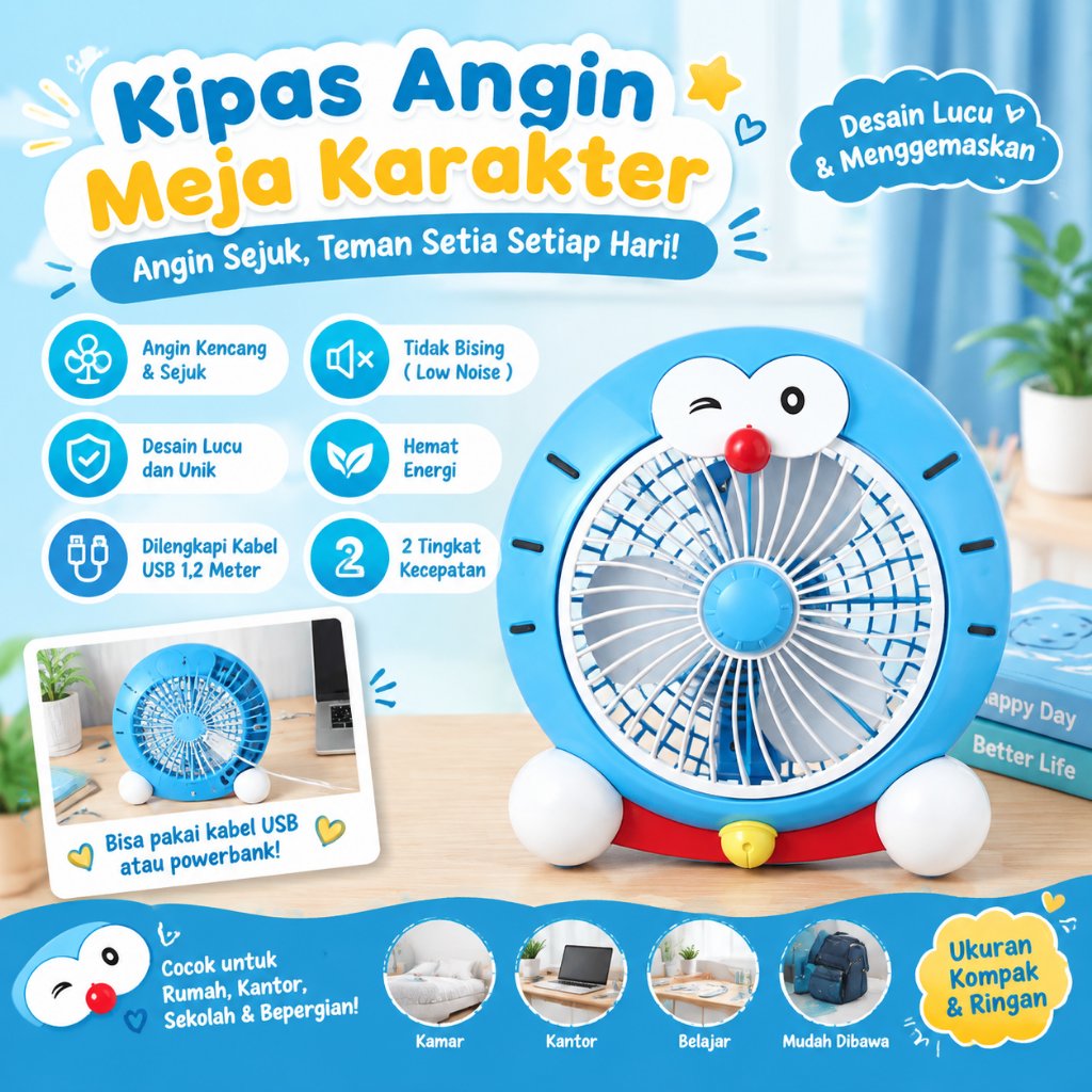 YEEXi Table Fan Mini USB Fan | Portable Desk Fan, Personal Cooling Fan for Office & Bedroom