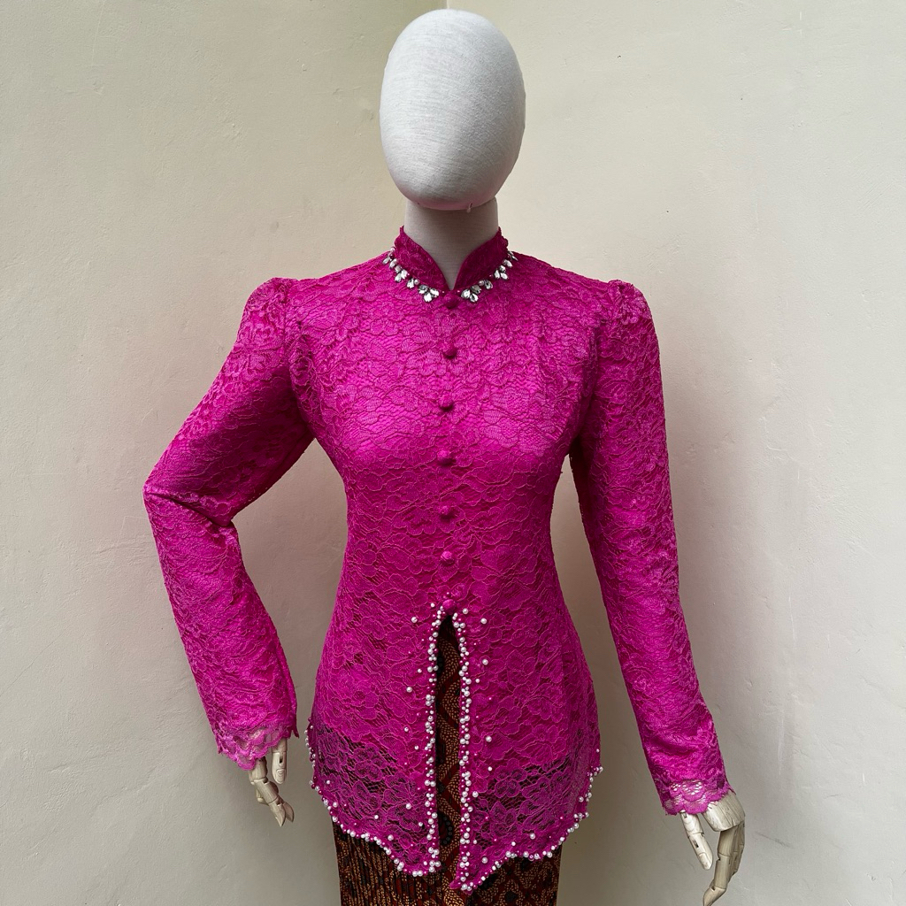 Modern Maudy Kebaya | Graduation Kebaya | Pearl Brocade Kebaya