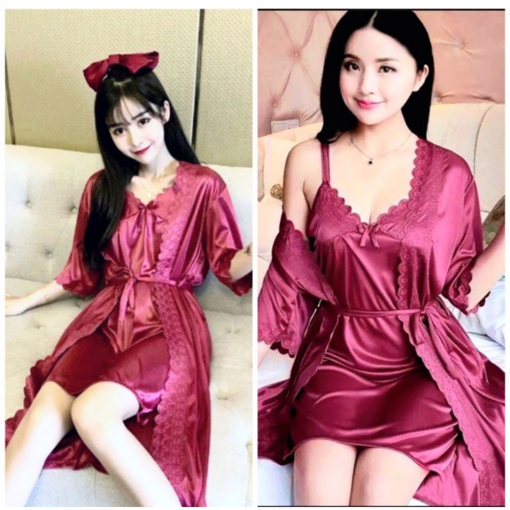 Kimono lingerie nightgown sexi/ tricot lingerie dress L-XXL