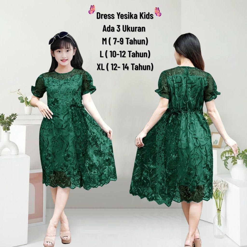 Latest Luxury Dresses for Girls and Teenage Girls for Parties and Invitations Full Pearl Brocade/ Yesika Kids Dress 7-14 Years Old/ Christmas Dresses for Girls and Teenage Girls