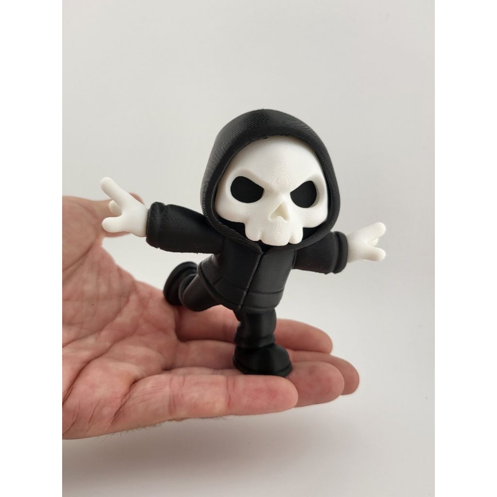 GANTUNGAN Street skull Dynamic Toy Halloween action figure Keychain Skeleton Halloween Keychain skull Halloween Children's Toys