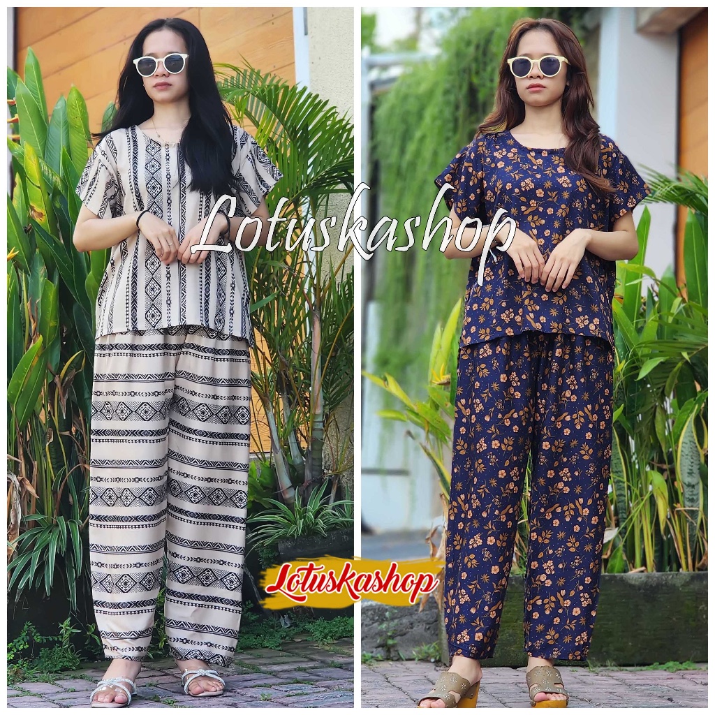 Bali Tie Dye Long Babydoll Set