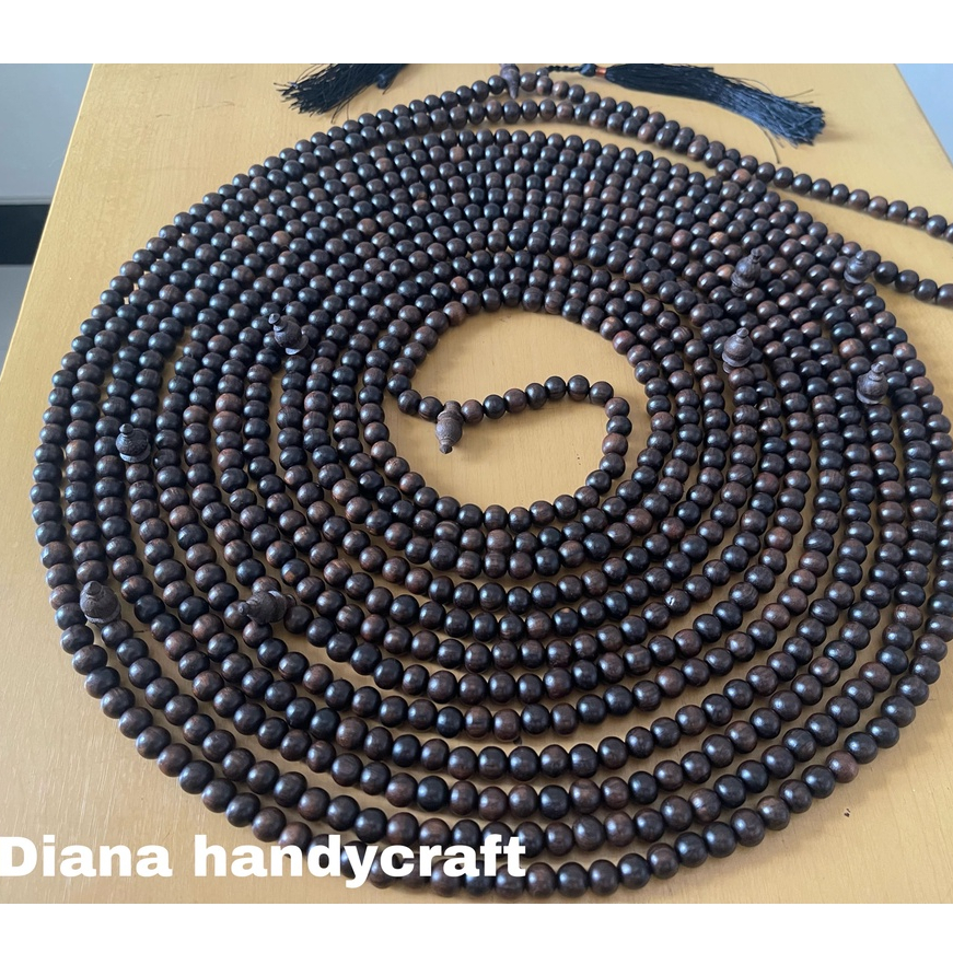 1000 Beads of Original Kalimaya Wood Prayer Beads from KALIMOSODO | TASBE 500 PIECES OF KALIMASADA WOOD