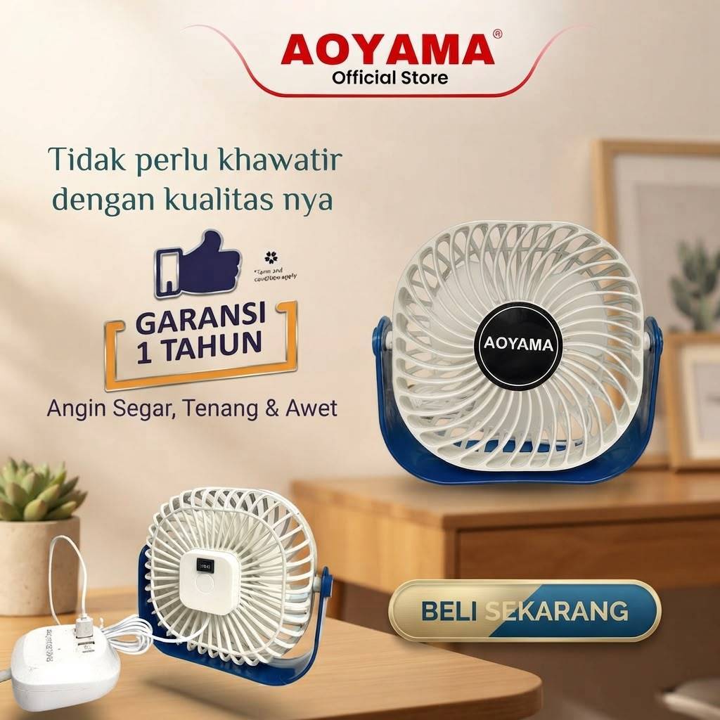 AOYAMA 6 INCH MINI TABLE FAN NEW MODEL/ AOYAMA MINI TABLE FAN WITH OFFICIAL WARRANTY