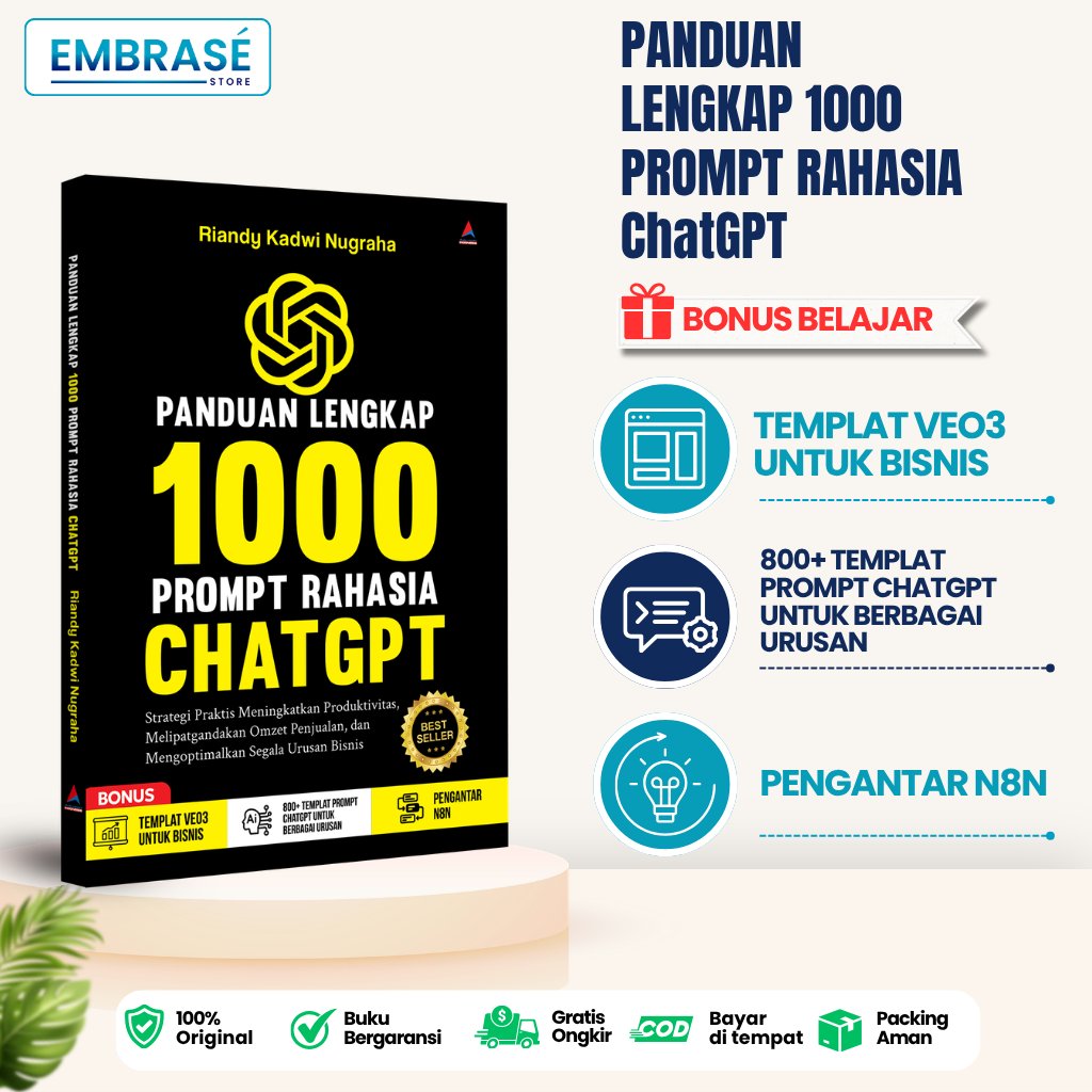 COMPLETE GUIDE BOOK 1000 SECRET PROMPT CHATGPT PROMPT ENGINEERING CHATGPT PROMPTS - Embrase
