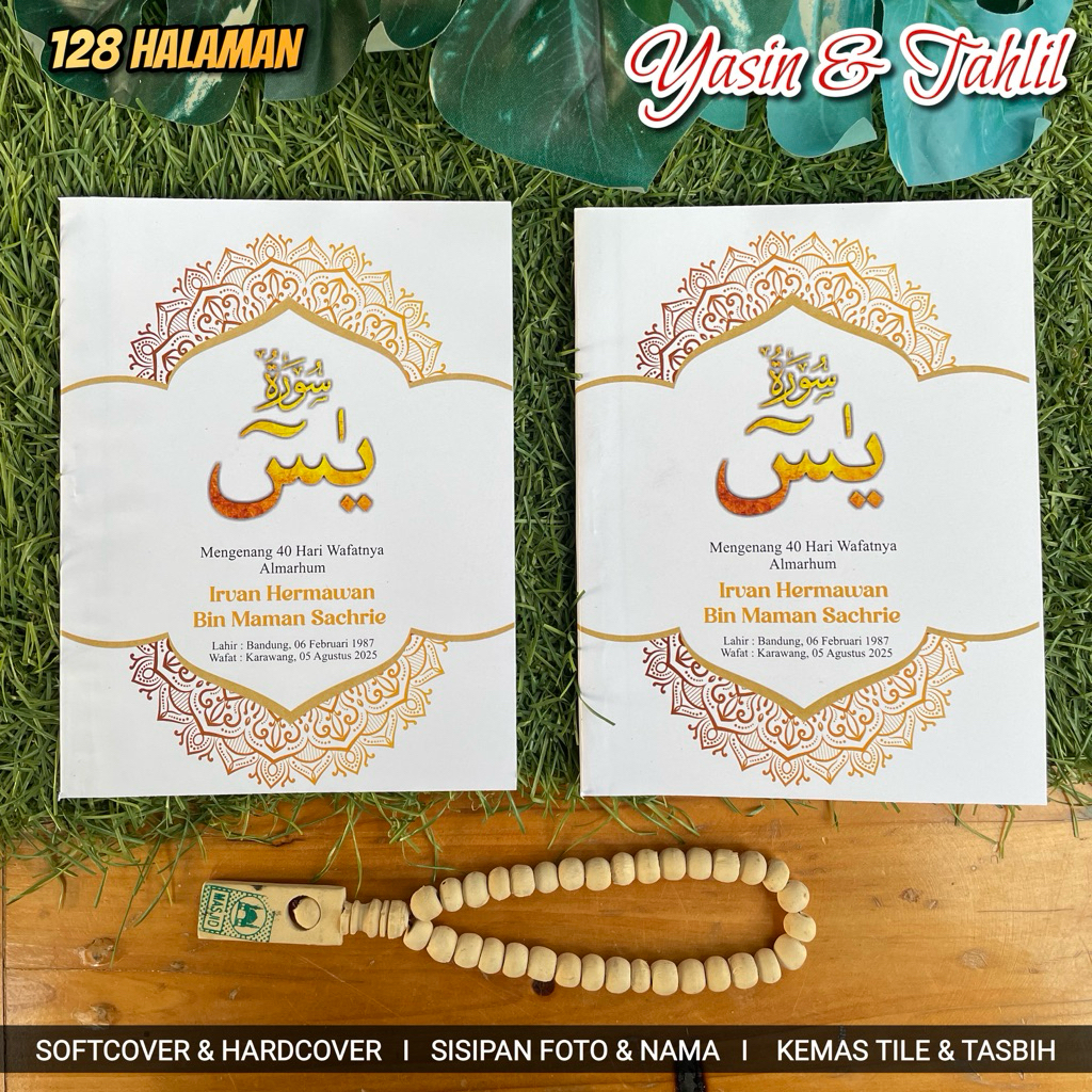 Yasin & Tahlil Photo Book 40/s 1000 Daily 128 Pages, Tile & Tasbih Packaging Variants
