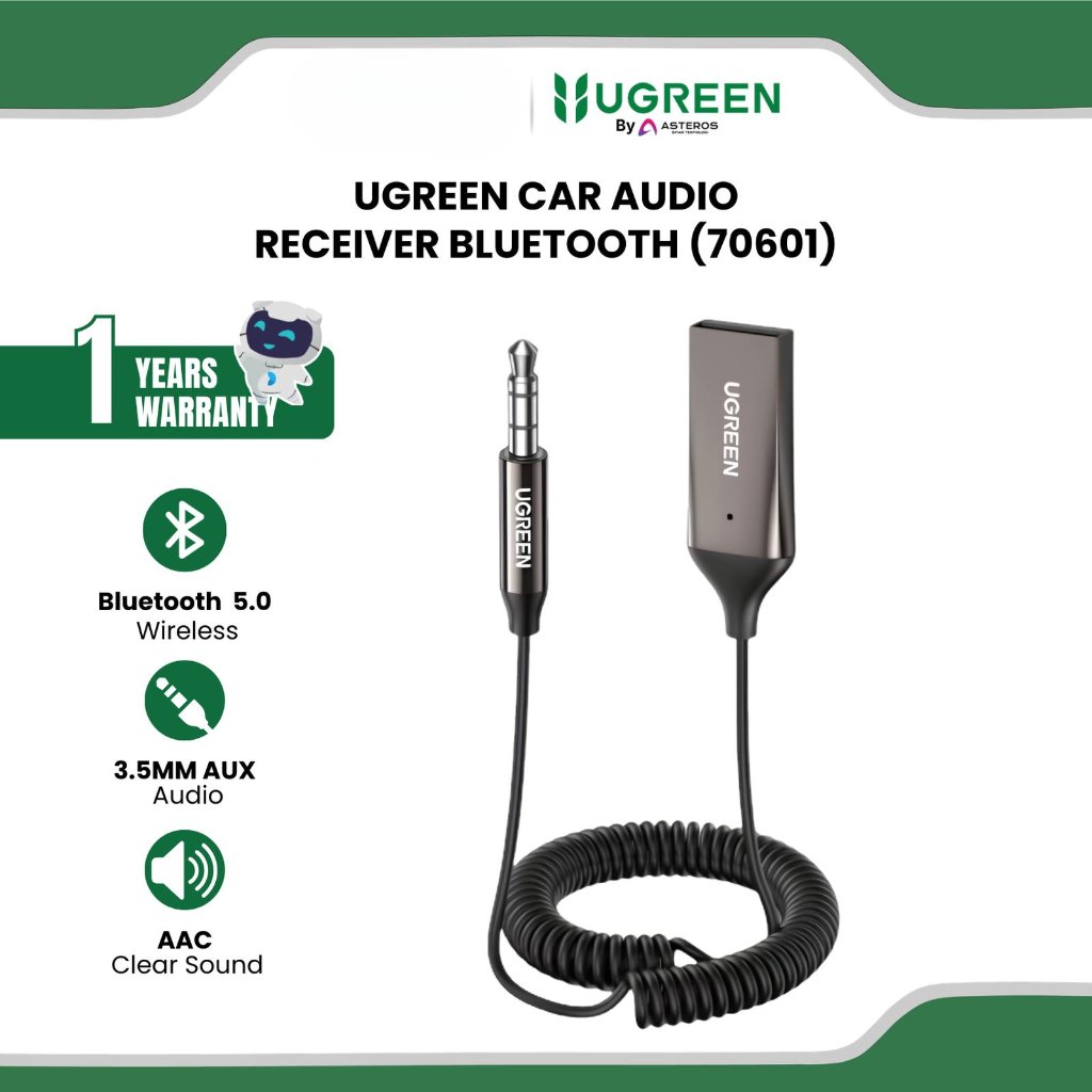 UGREEN Bluetooth 5.4 Receiver for Car Speakers (Adaptor Audio Kereta Tanpa Wayar)
