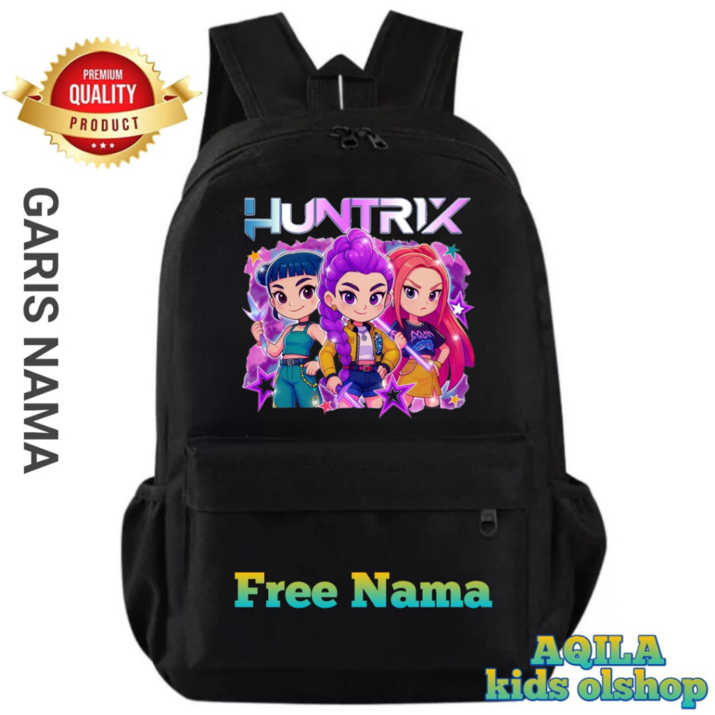 Huntrix Elementary School Girls' Backpack - Free Name demon hunters