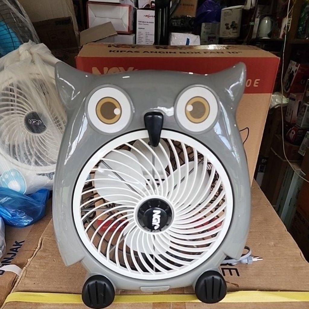 MESIN NGY NG-180E Fan owl Cartoon Character Table Fan Cute Fan for Table Strong and StrongYANG with Machine Quality DurableYANG