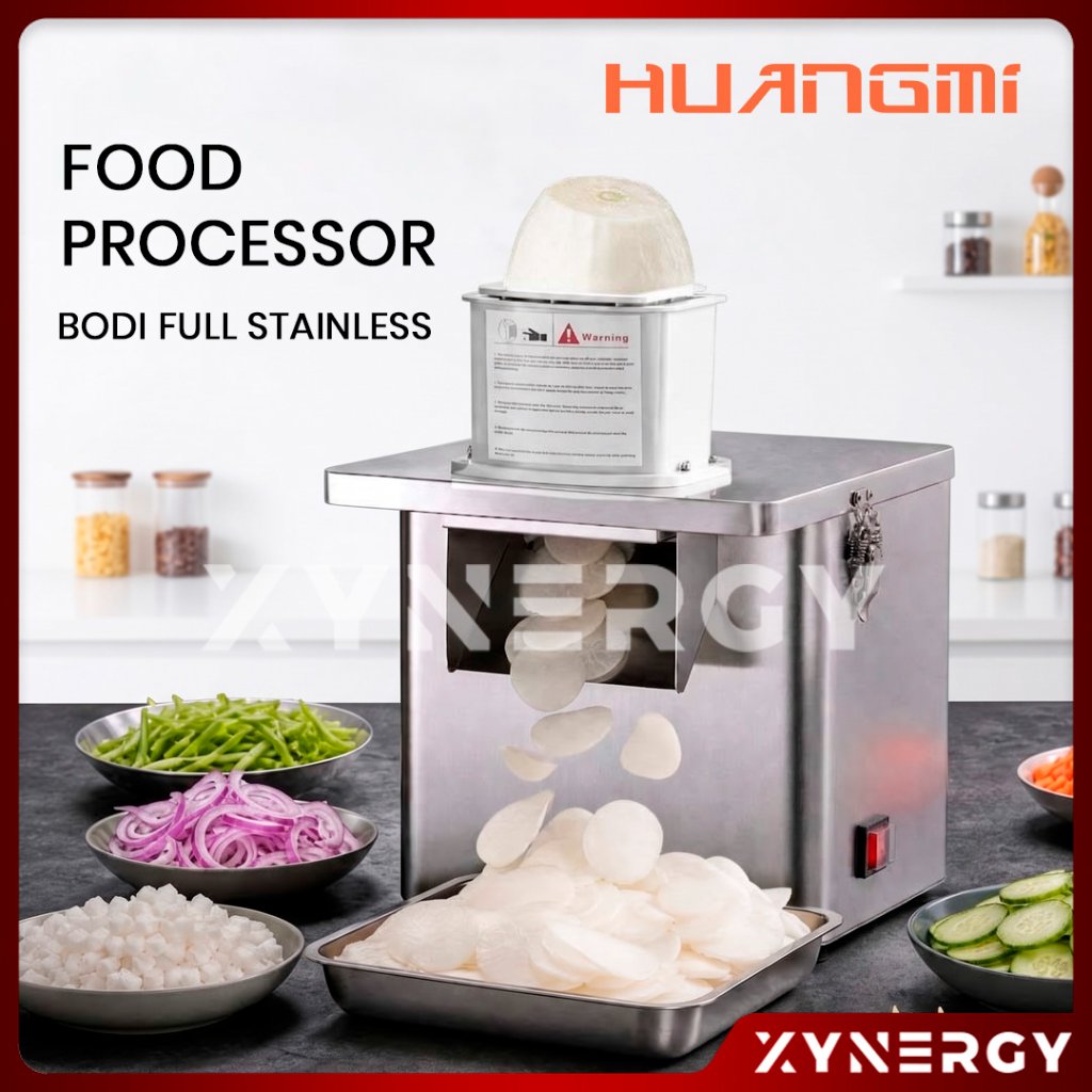 MESIN Multifunction Electric Cutting Machine/ Electric Cutting Machine Food Processor Multifunction Vegetable Fruit (Slicing, Shredding, Grinding Machine) HUANG MI