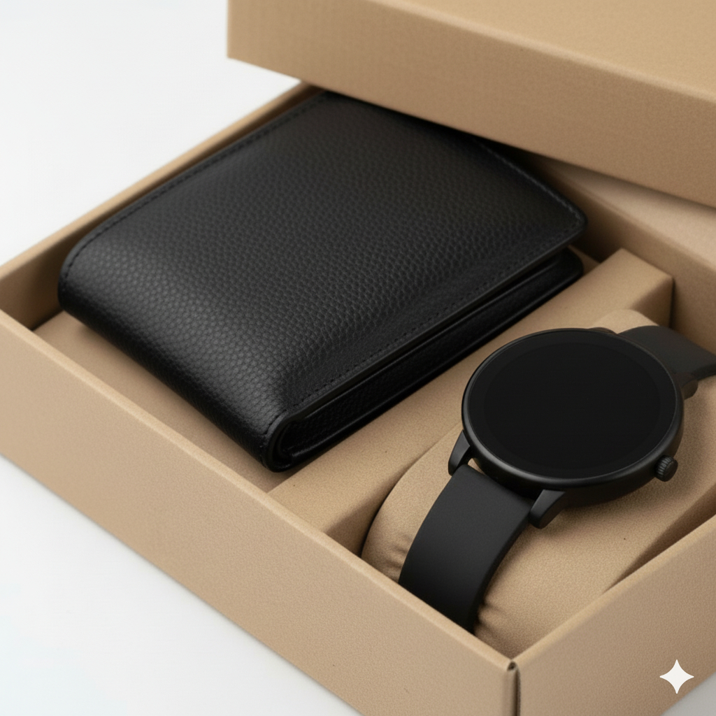 Men's Digital Watch Set with Elegant Leather Wallet – Special Exclusive Gift