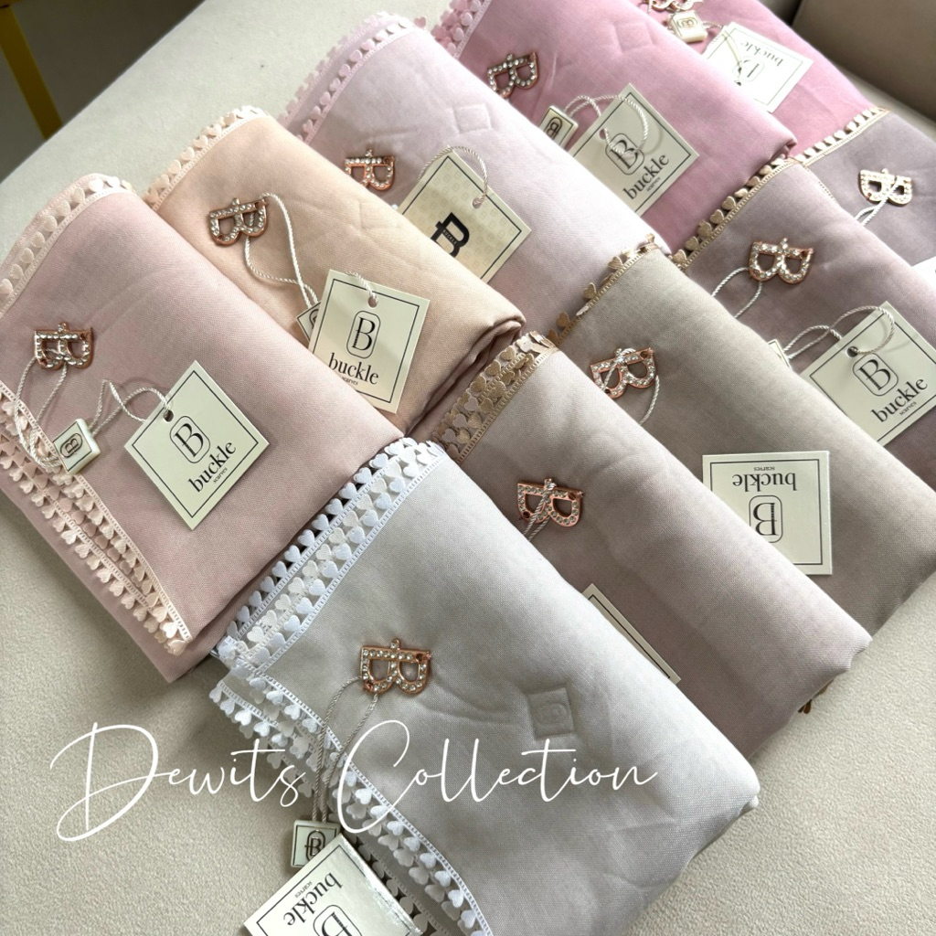 VINTAGE 3D Love PARIS Square HIJAB Buckle SCARVES Love Buckle HIJABOlive