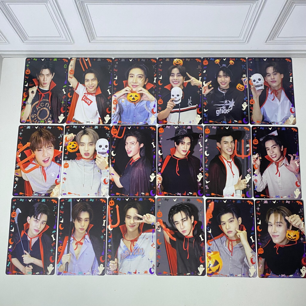COLLECTIBLE CARD TO CUTE TO SPOOK OFFICIAL GMMTV PC PHOTOCARD GMM TV HALLOWEN BOYS NUT WILLIAM JIMMY GAWIN NANI POND PERTH NANON SKY FOURTH GEMINI PHUWIN HONG FIRST KHAOTUNG OFF KEEN MIX