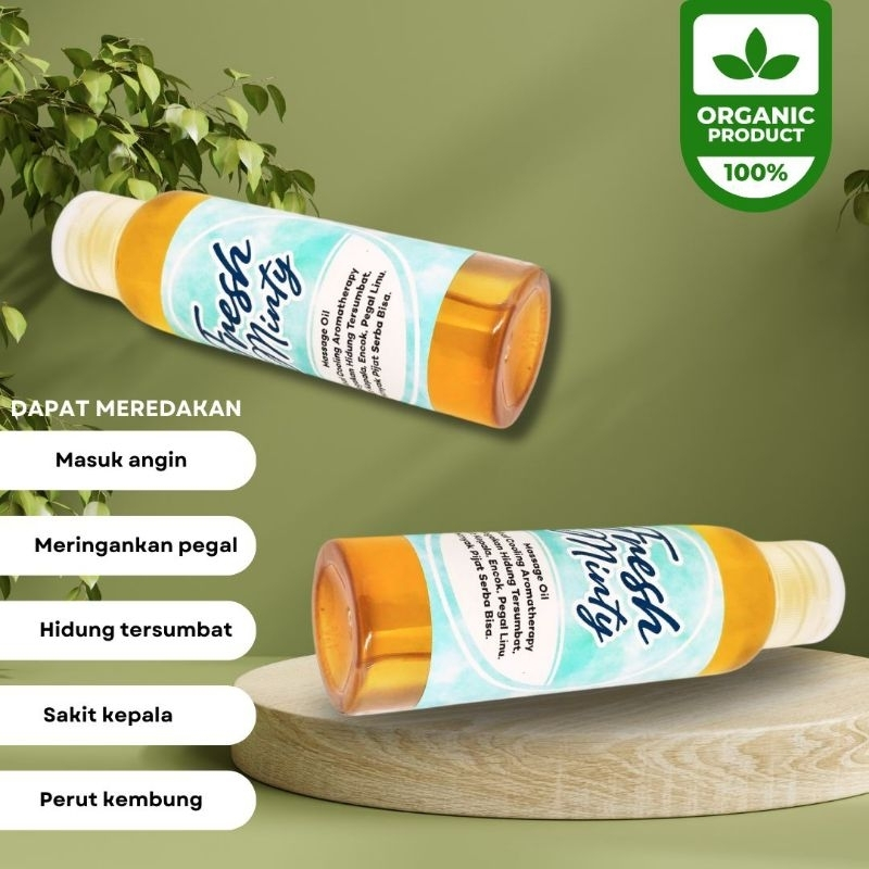 [NEW YEAR EDITION] [AYUNA AY] FRESHMINTY HERBAL COOLING MASSAGE OIL/ Natural herbal MASSAGE OIL and MASSAGE OIL