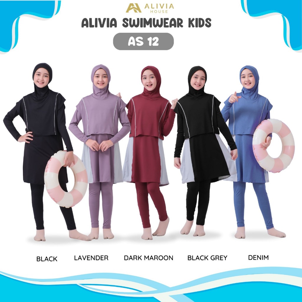 Alivia House - Alivia Swimwear for Teenagers AS12 - Muslim Swimwear for Teenage Girls AS12