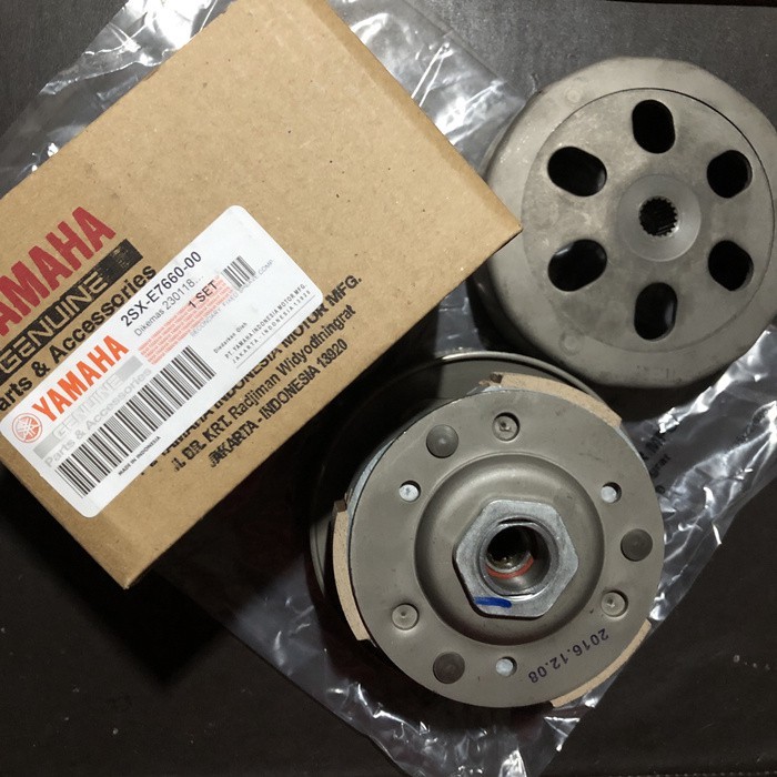 2PH 2SX PULLY ASSY DOUBLE CLUTCH BOWL HOUSING CVT SET COMPLETE KIT PER BEARING PULLEY PULLI PULLEY POLI PULLEY MOTOR MIO M3 ZSX-RIDE XRIDE SOUL GT 125 FINO FREEGO GARAGE GEAR