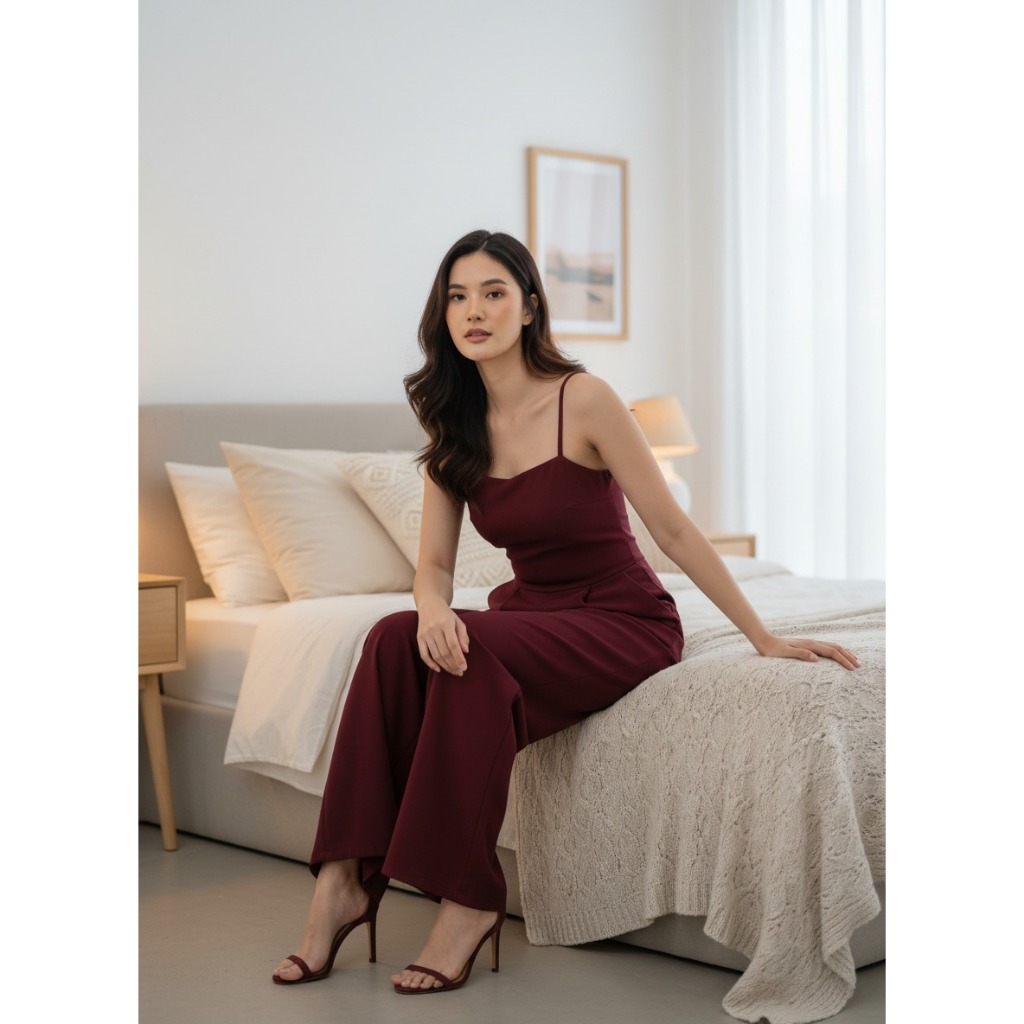 JUMPSUIT TEENAGE CLOTHING SETPOLOS SANTAY MODELWanita SMALLTALI CULOT PANTS HYGT MATERIAL